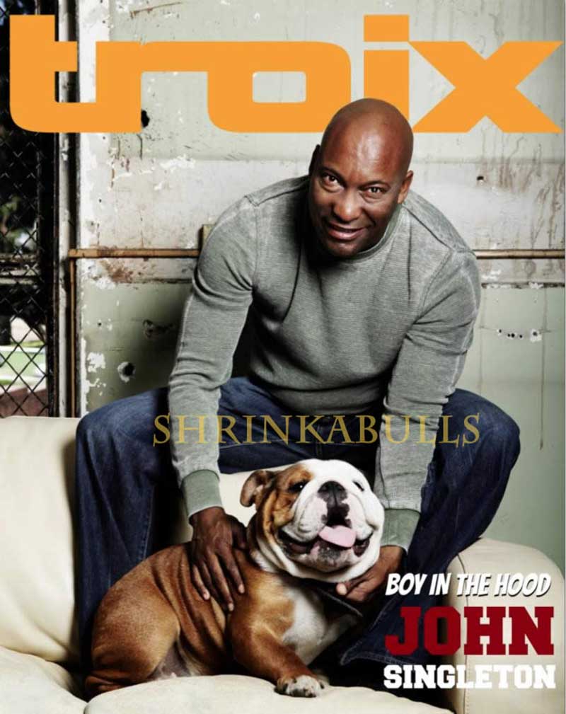 Troix magazine with John Singleton and English bulldog