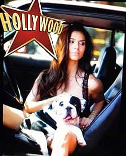 ROSELYN SANCHEZ & Flo Rida music video Pick Up Your Game ft. Celebrity bulldog puppy "Shrinkabulls Little Boss"