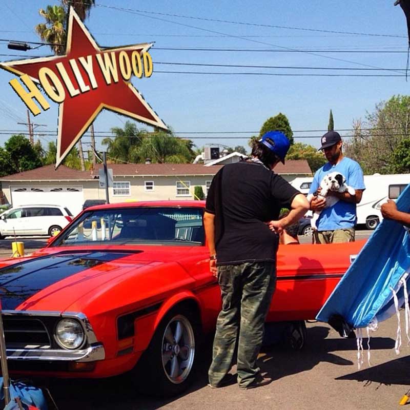 Shrinkabull's Lil Boss filming a music video in Hollywood